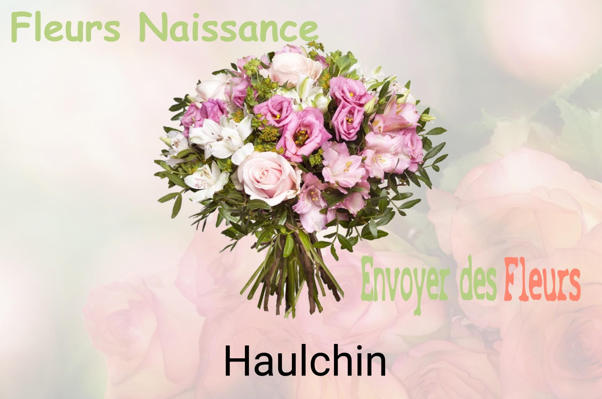 Bouquet de fleurs de naissance livré à Haulchin