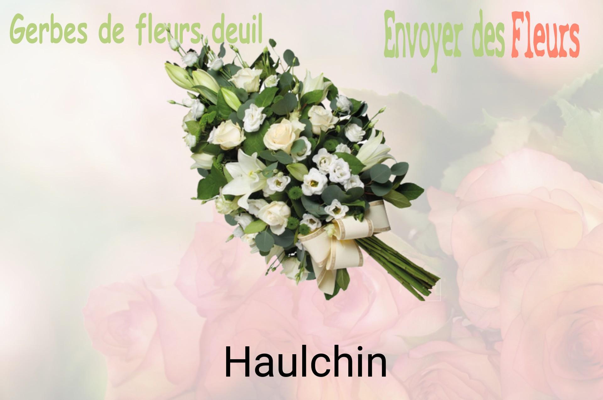 Gerbe de fleurs de deuil livrée à Haulchin